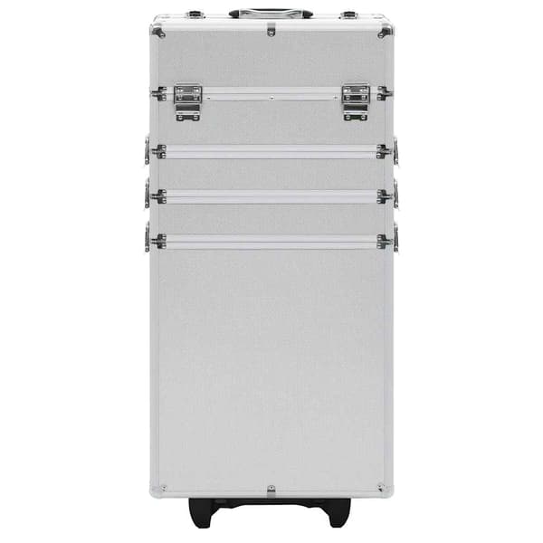 vidaXL makeup-vogn aluminium sølv