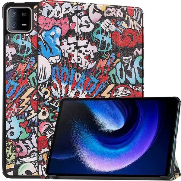 Fodral till Xiaomi Pad 6 / 6 Pro, Smartcase, graffiti