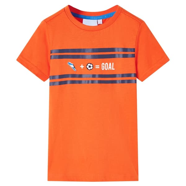 Børne-T-shirt, mørkeorange, 116