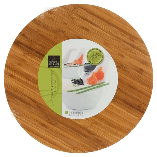 Bambu snurrbräda 35 cm rund