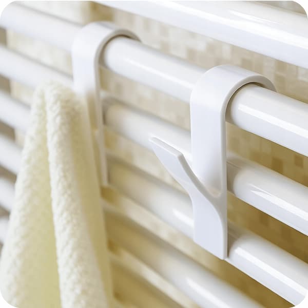 2x håndklædeholder til radiator, badeværelsesholdersæt