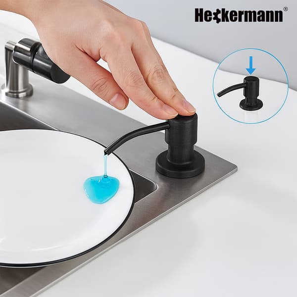 Heckermann Köksvätskedispenser 500ml Svart
