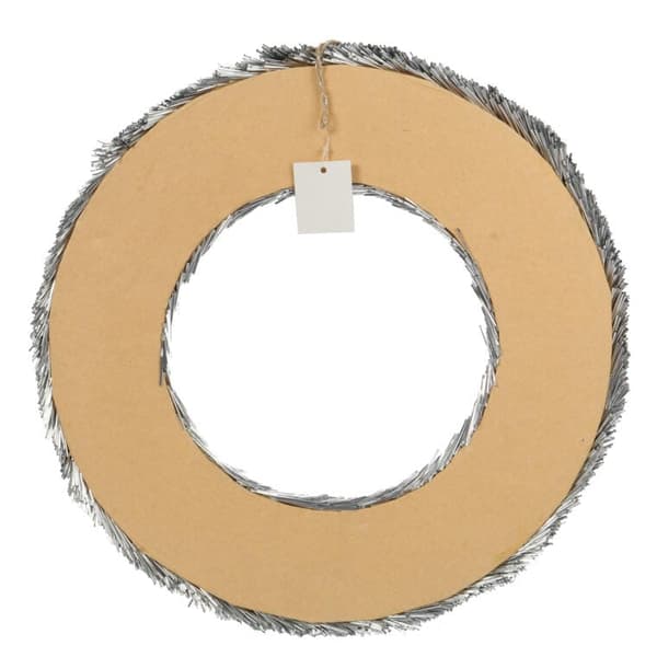DEKORATIV JULEKRANS SØLV 40CM