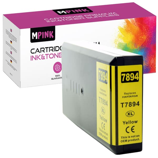 Blæk til Epson Epson WF-5110DW WorkForce Pro Gul GP-E7894Y