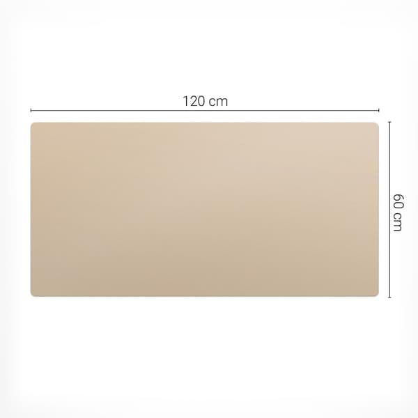 Skyddsdyna i vinyl för arbetsplats beige 120x60 cm