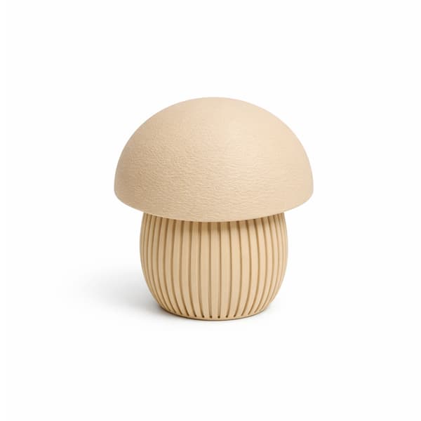 Beige svampbehållare för badrum, bomullspinnar