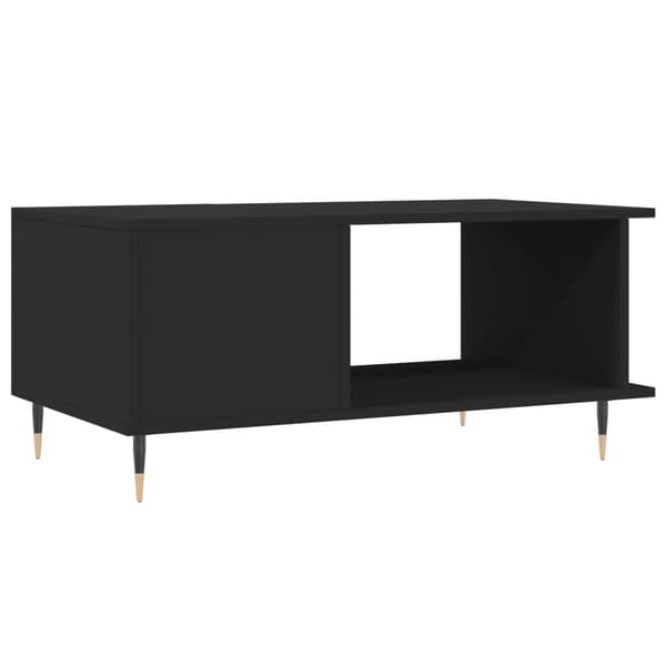 vidaXL sofabord, sort, 90x50x40 cm, træbaseret materiale