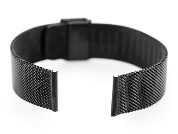 Armbånd Pacific M6 - mesh HQ - sort 18mm