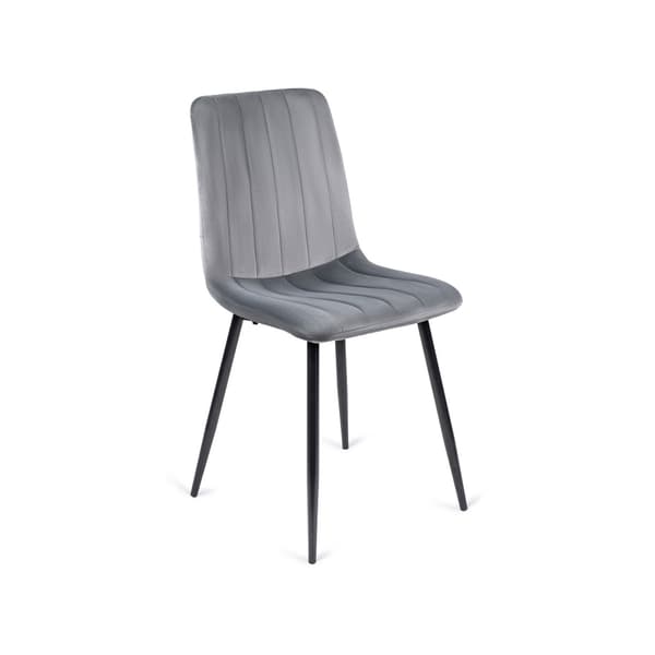 IBIS Polstret Spisestol Grå Velour Moderne Loft