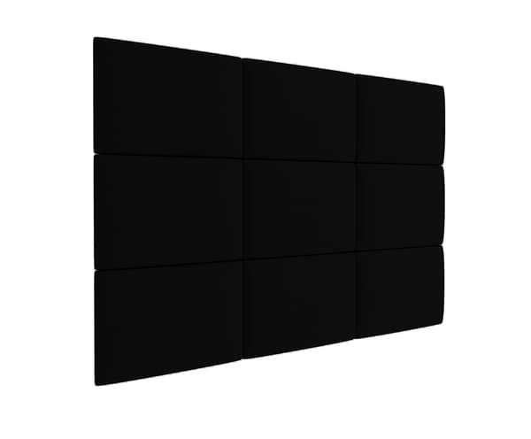 Polstret panel 60x40 Mono 248 (Sort)