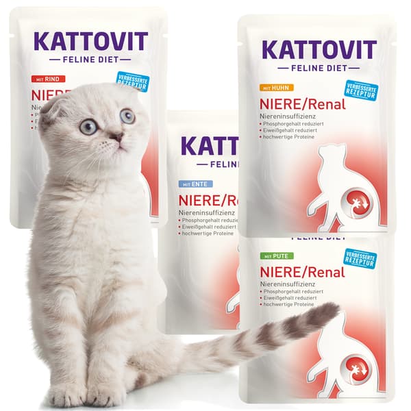 Kattovit Renal Multipack 12x85g - foder til katte med nyresygdom