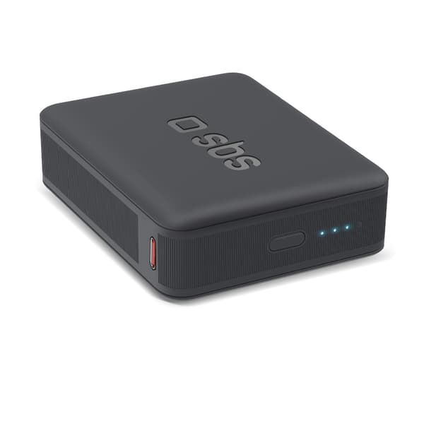 Powerbank 10000 mAh strømforsyning - sort