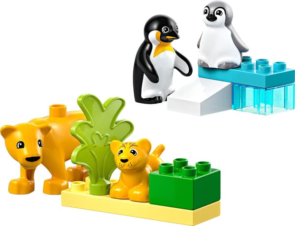 LEGO Duplo 10442 Vilde Dyr Pingviner Løver Læringssæt