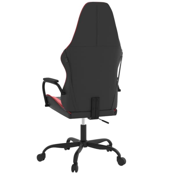 vidaXL gamingstol, sort og rød, kunstlæder