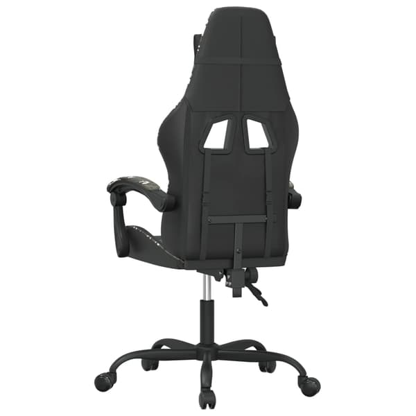 vidaXL gamingstol, sort og camouflage, kunstlæder