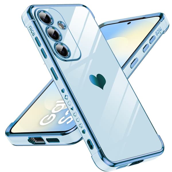 Etui til Samsung Galaxy S25 FE, Electro heart, blå