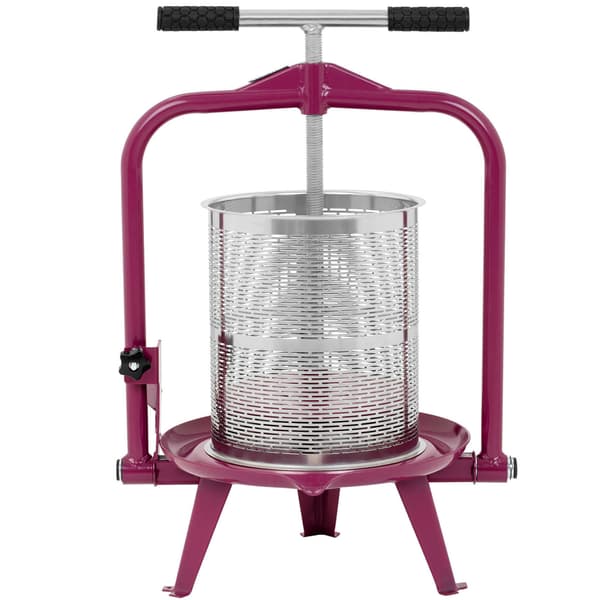 Vinpresser med juicer i rustfrit stålramme, 14L