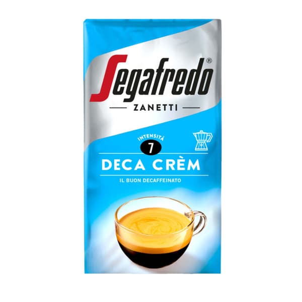 Segafredo Deca Crem koffeinfri malet kaffe 250g