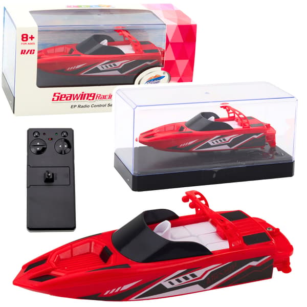 Fjärrstyrd RC Motorbåt Vit och Röd 15cm