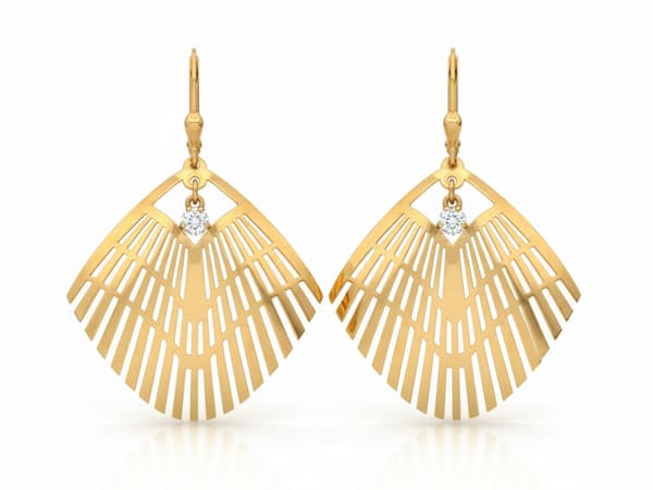 Damörhängen 585 guld elegant design 5,07 g