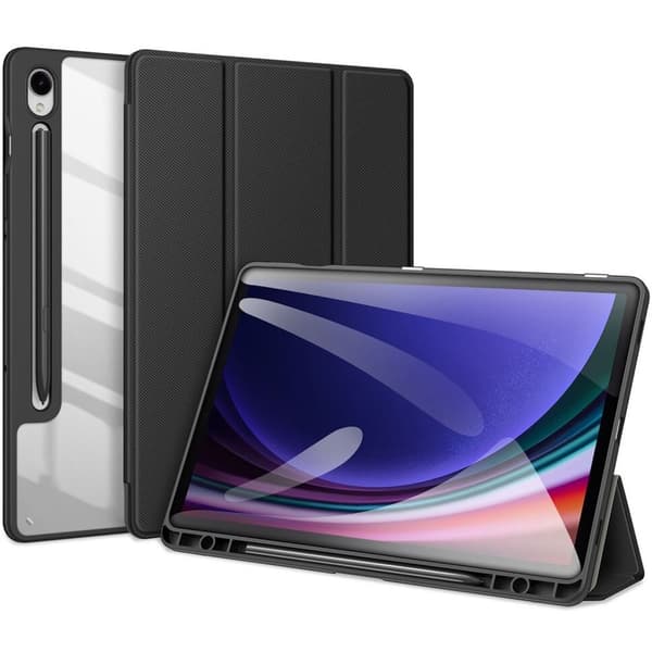 Etui til Samsung Galaxy Tab S10 Lite / S10 FE / S9 FE, Dux Ducis TOBY, sort