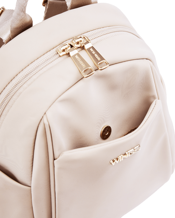 Liten stadsryggsäck WINGS ROSELLA BEIGE