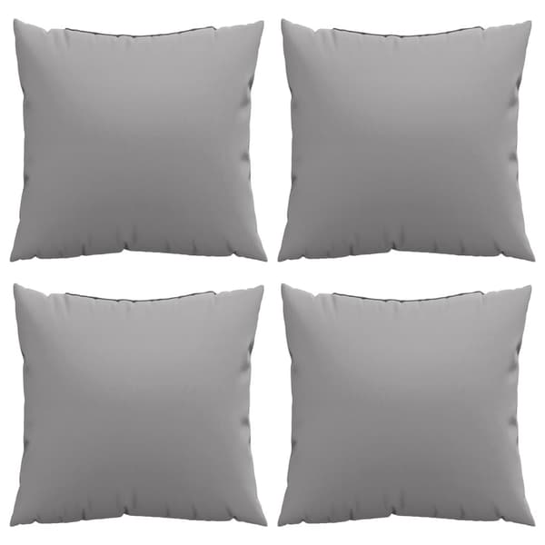 vidaXL sofahynder, 4 stk., grå, 50x50 cm, stof