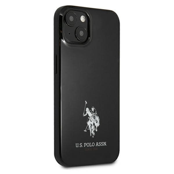 US Polo Horses Logo-cover til iPhone 13 mini, sort