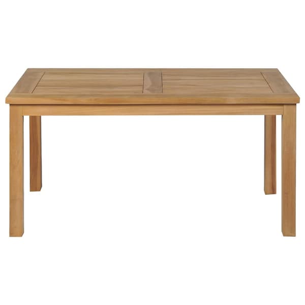 vidaXL Soffbord i teak 90x50x45 cm