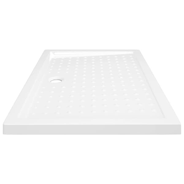 vidaXL Duschkar med knoppar vit 70x100x4 cm ABS