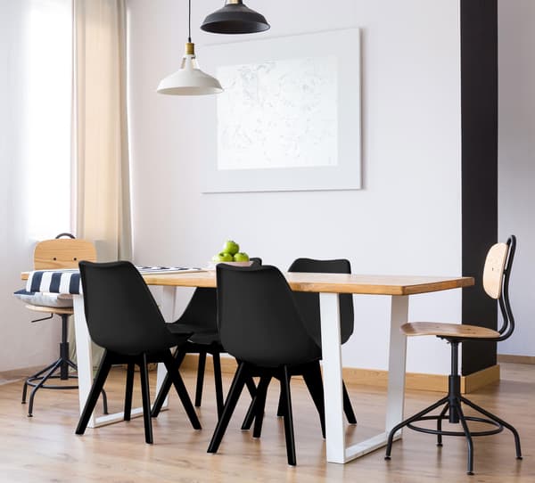 Nantes Black DSW moderne stol sort