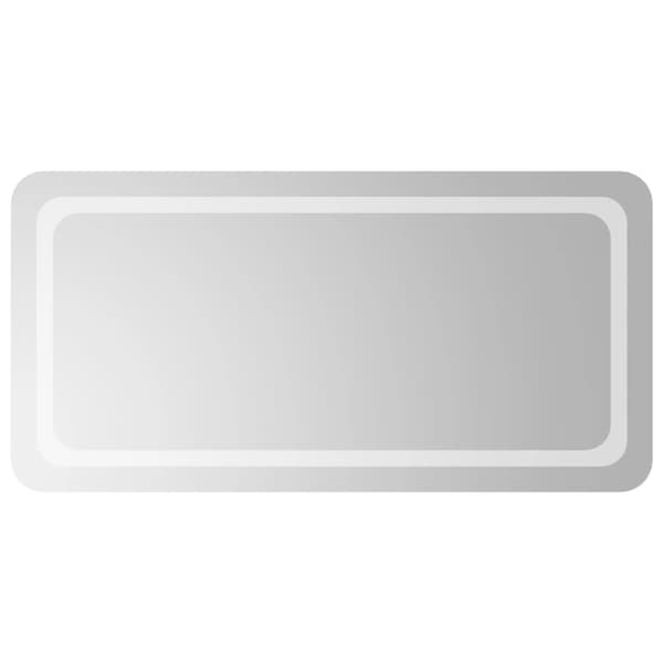 vidaXL Badrumsspegel med LED, 50x100 cm