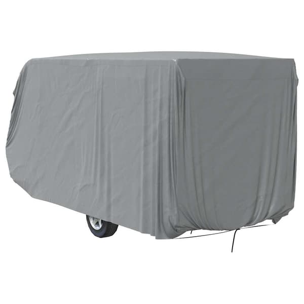 vidaXL campingvognsovertræk, grå, 550x250x220 cm