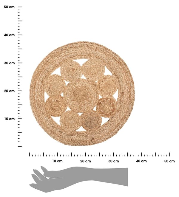 Bordsunderlägg i spetsjute 38 cm