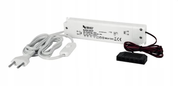 Strømforsyningssæt med splitter AMP-6pt 20W strømforsyning til LED-belysning