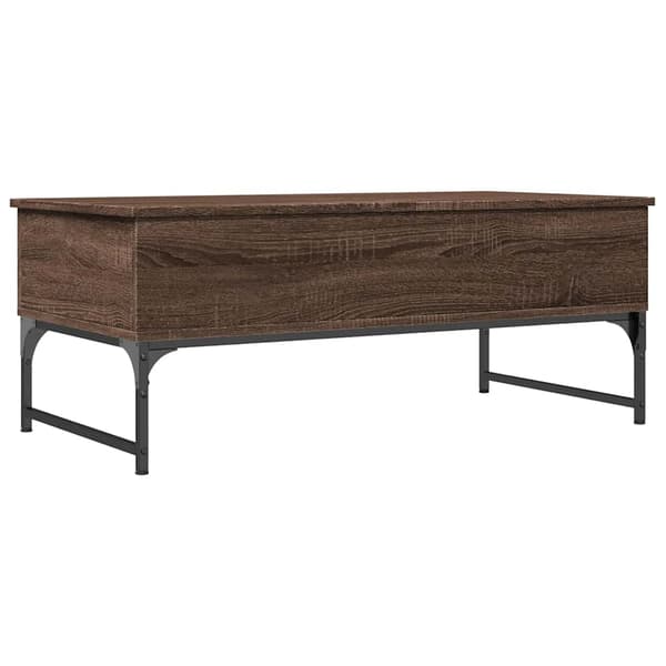 vidaXL sofabord brunt egetræ 100x50x40 cm