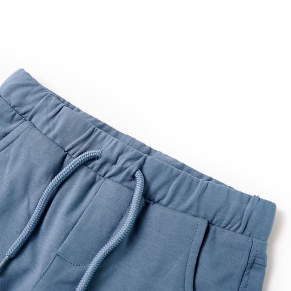 Barnshorts med dragsko, mörkblå, 140