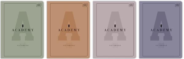 Academy notesbog A5/60K gitter (10 stk.)