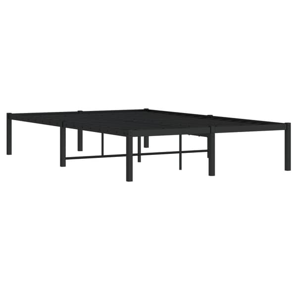 vidaXL metalsengestel sort 120x200 cm
