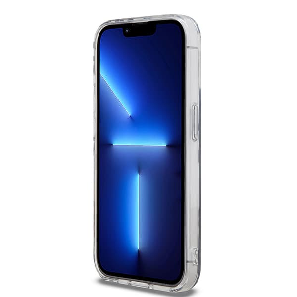 DKNY IML Ternet Mono Mønster Etui til iPhone 15 Pro, Sort