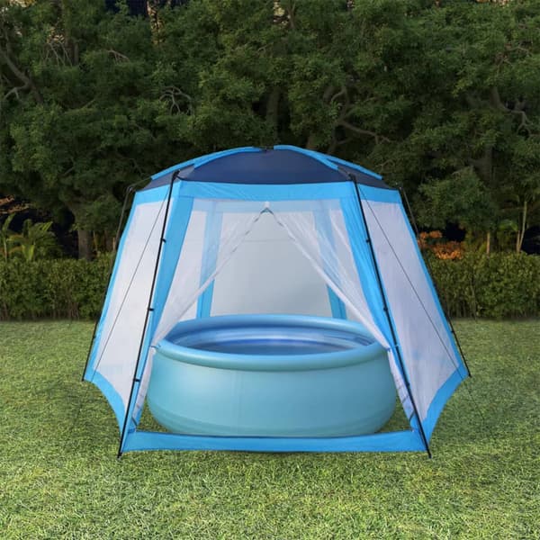 vidaXL Tygpooltält 500x433x250 cm blå