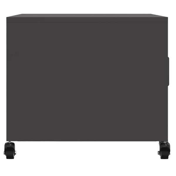 vidaXL Soffbord, Svart, 68x50x43,5 cm, Stål