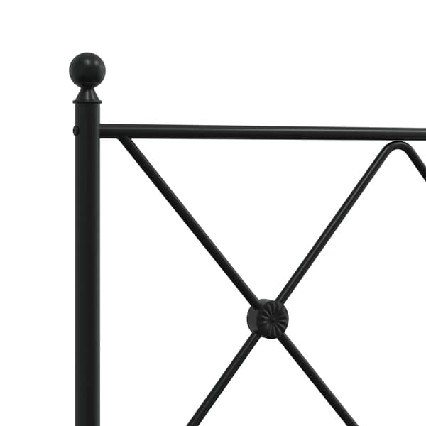 vidaXL metalsengegavl sort 107 cm