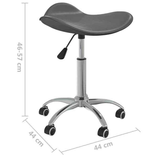 vidaXL Kosmetikpall, Grå, Konstläder