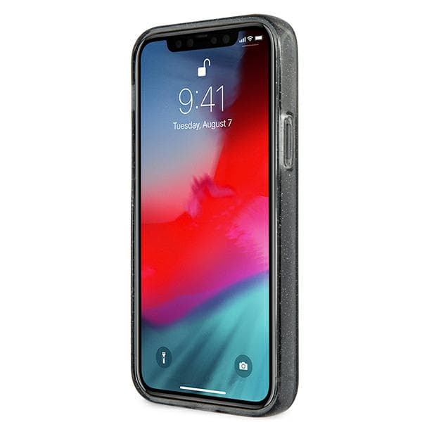 Guess 4G stort logo-cover til iPhone 12 Pro Max, sort