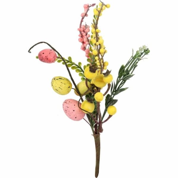 SPAD MED ÄGG PÅSKGREN 26 CM GULROSA