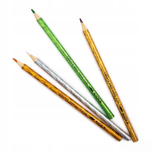 HOLO CRAYONS 12 COLOURS KIDEA 6554