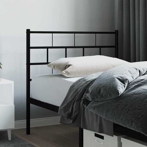 vidaXL metalsengegavl sort 75 cm