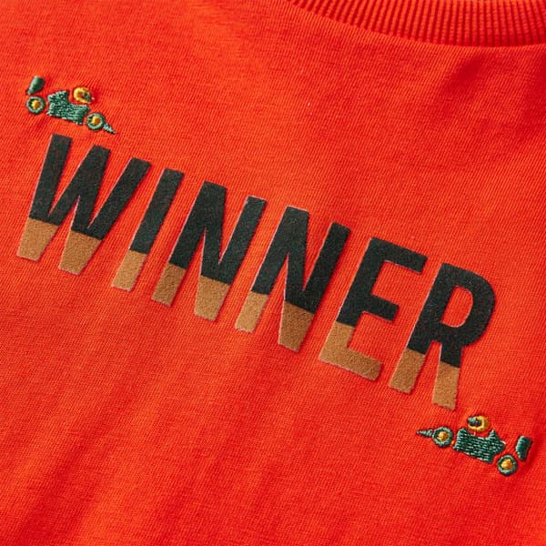 Barn långärmad T-shirt, orange, 104