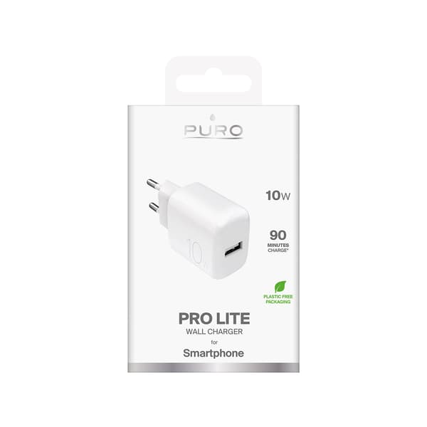 PROLITE 10W USB-A Vægoplader - Hvid